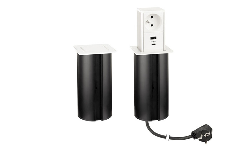 Elektrická zásuvka PowerUp 2x230V 2xUSB A+C bílá